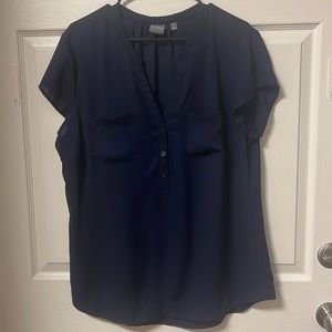 Navy Soho Blouse